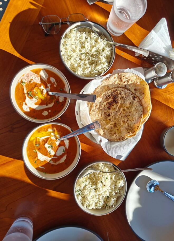 Vegan cafe near Lal Tibba with view